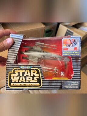 Vintage 1995 Star Wars Action Fleet Luke's X-Wing Starfighter - Sealed NIB Galoo